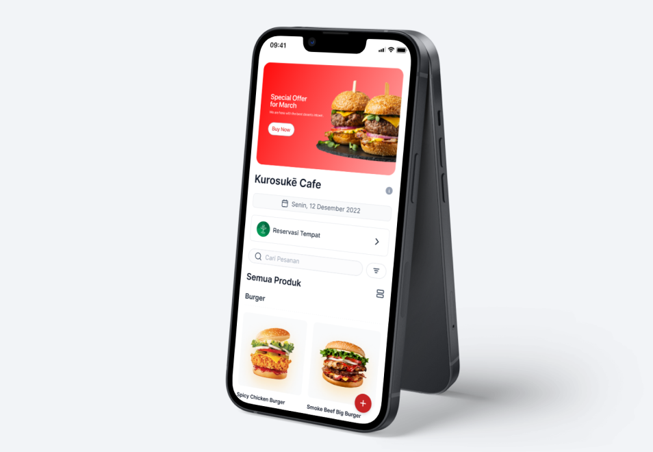 contoh jasa pembuatan Aplikasi website untuk QR Menu dan POS restoran